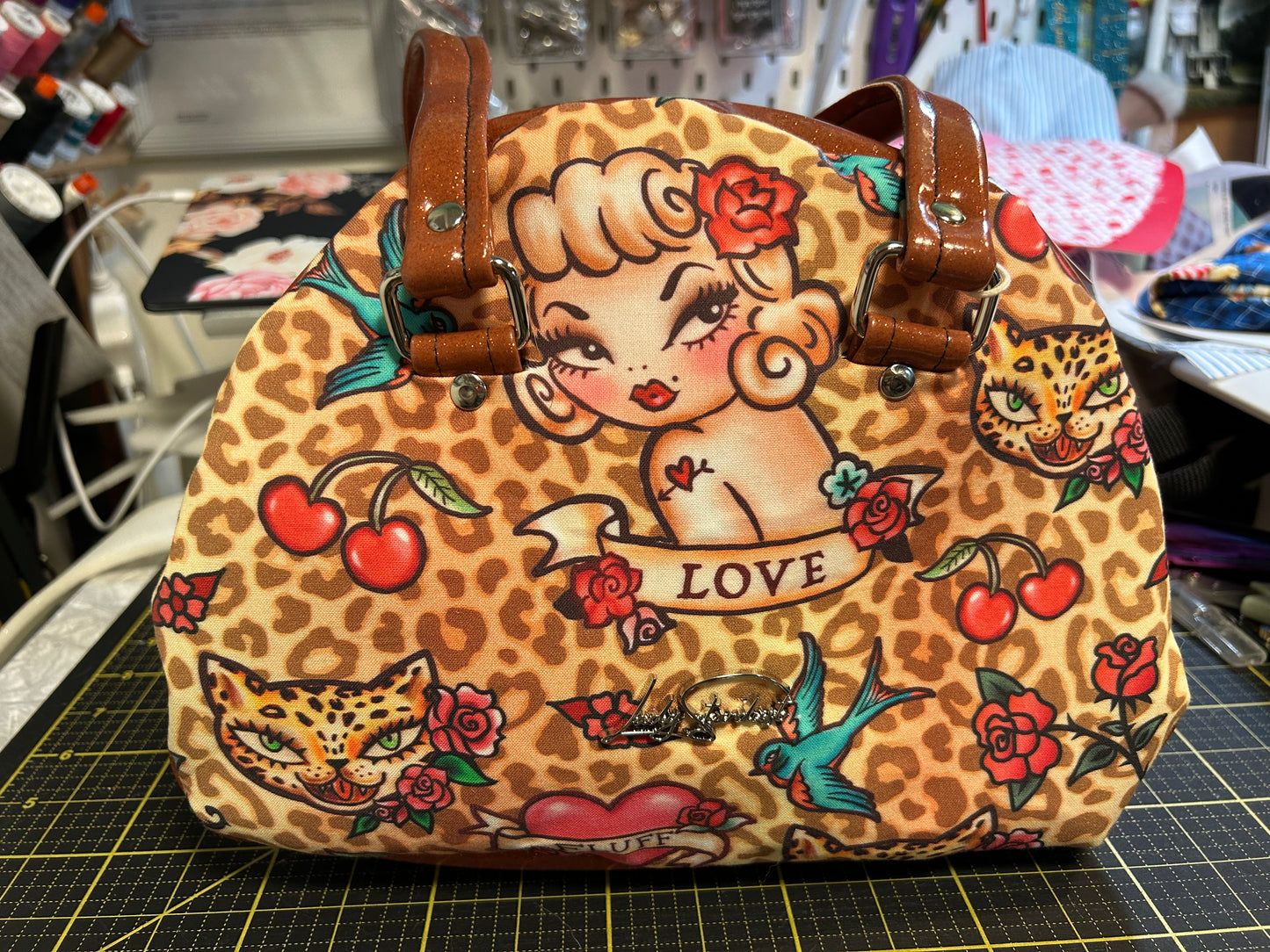 Leopard Pinup Handbag