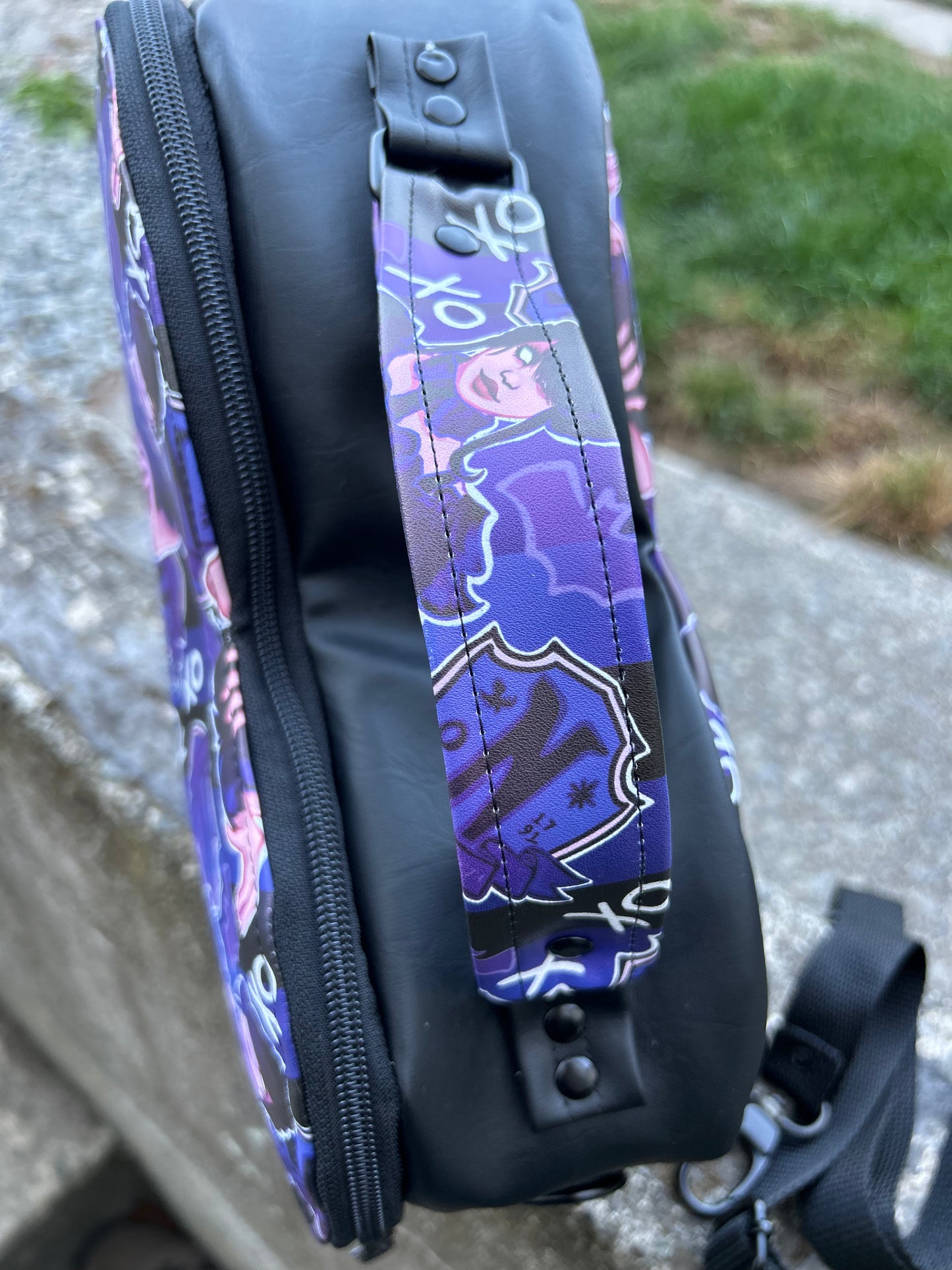 Purple Raven Dance Heart Bag