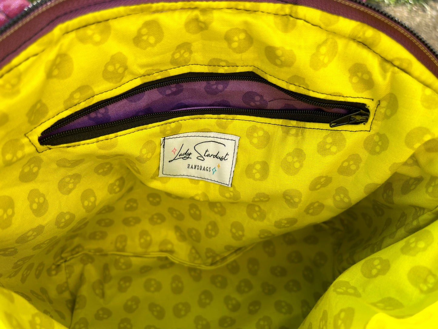 Purple Webbed Shoulder Bag