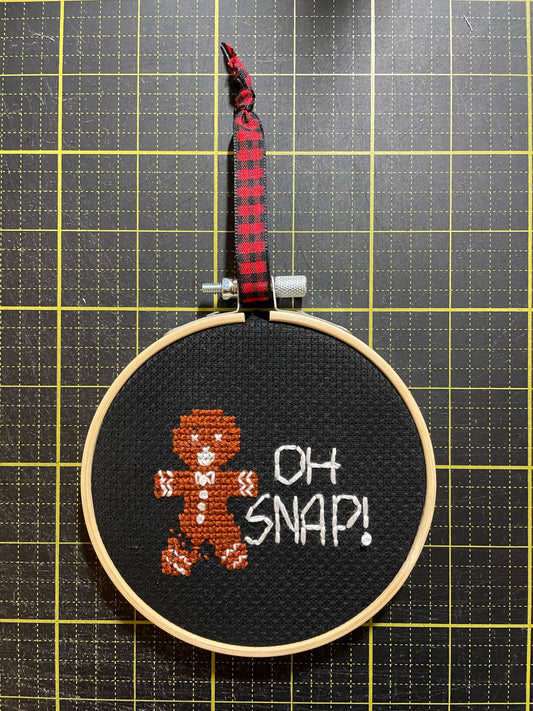 Oh Snap! Cross Stitch Ornament