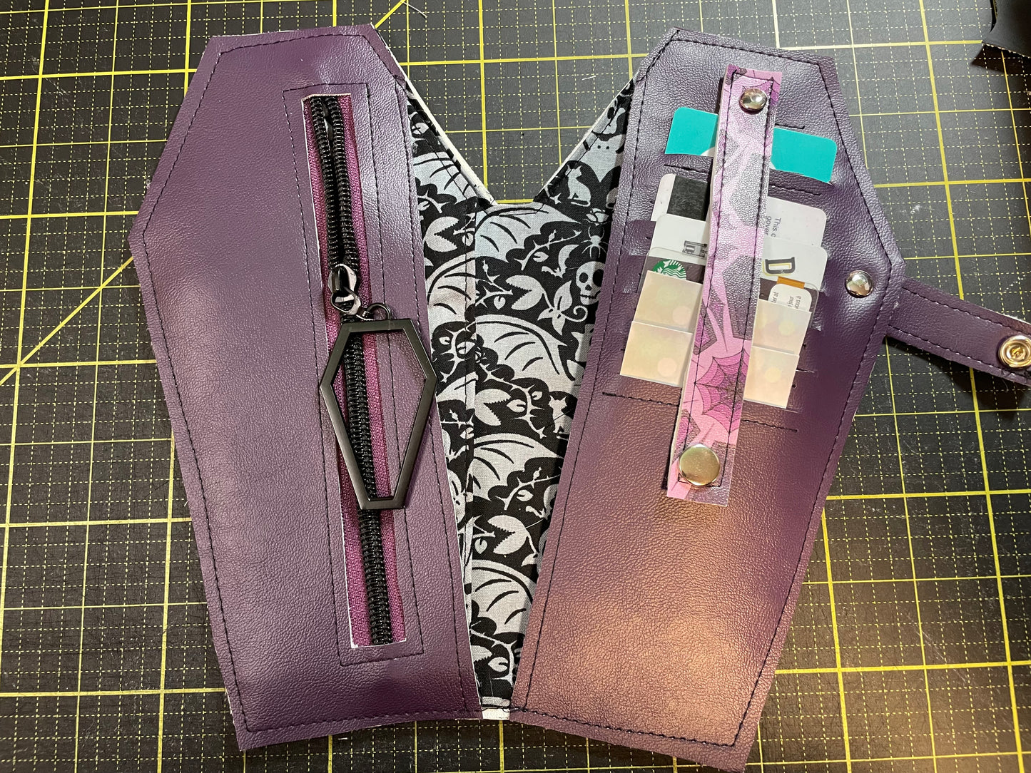 Ghoushly Purple Large Coffin Wallet